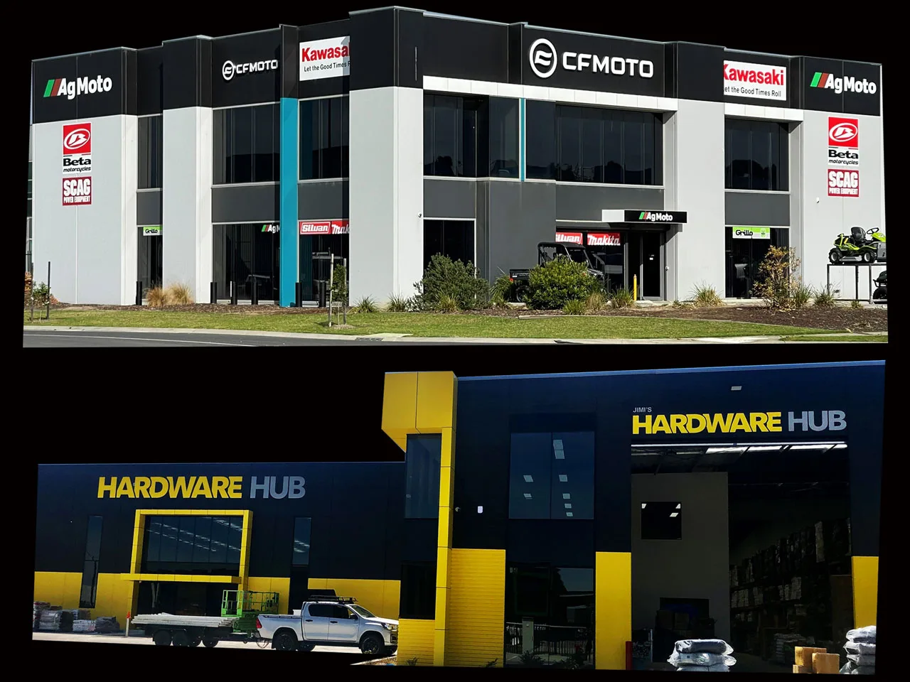 Professional factory signage with clear branding and durable materials, enhancing business visibility and professionalism.