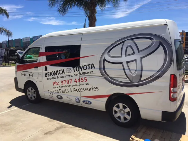 berwick-toyota-van Professional Van Signage | BENHER Melbourne - BENHER
