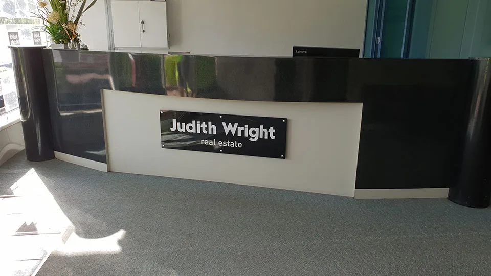 Judith Wright Real Estate Office Signage