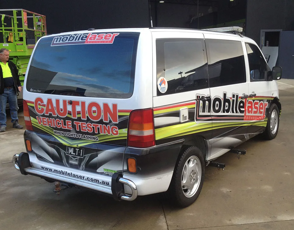 mobile-laser-van Professional Van Signage | BENHER Melbourne - BENHER