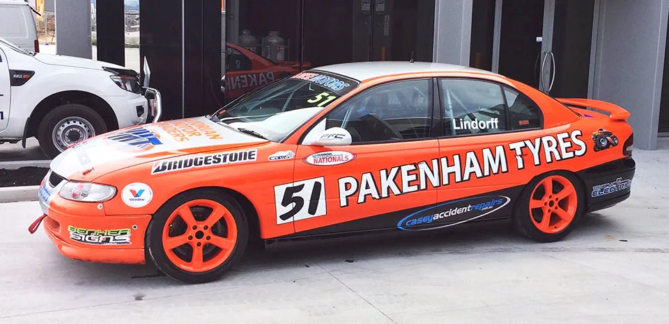 pakenham-tyres-race-car High-Quality Car & Boat Wraps | BENHER Signage Melbourne - BENHER