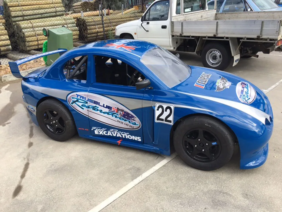 tru-blue-race-car High-Quality Car & Boat Wraps | BENHER Signage Melbourne - BENHER