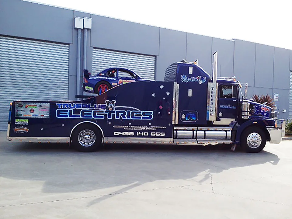 tru-blue-truck Professional Trade Vehicle Signage | BENHER Melbourne - BENHER